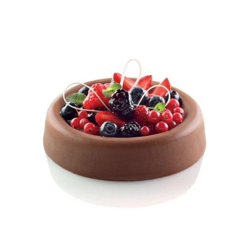 Силиконова форма за торта с една порция Ø 16,5 x H 3,9 cm, 6 кухини, 613 ml, (SQ031)