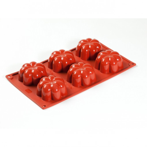 Силиконова форма за шарлота Ø7,8xh3,6cm, 6 кухини
