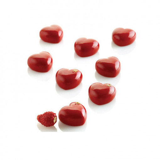 Силиконова форма Micro Heart Love Ø 2,5 x H 1,37 cm, 35 кухини, 5 ml