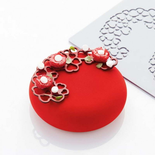 Силиконова форма PavoDecor Heart Heart с форма на полумесец, 3 кухини 13,7 x 7,6 x H 0,2 cm, 5,8 ml