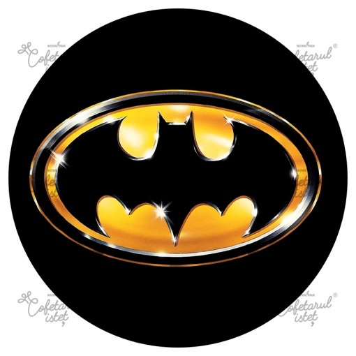 Batman printed waffle mould Batman Model 2, Ø 20 cm - Confectioner Istet