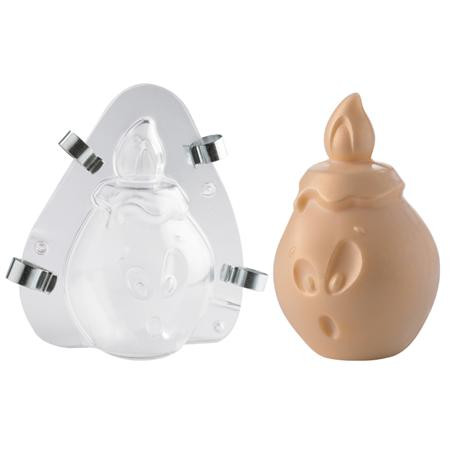 *Chocolate 3D Matrix, Rigid Plastic with Clamps, Stylised Candle, 1 subject H 13 cm