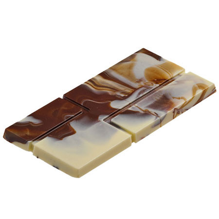 Chocolate Bars 15.4 x 7.4 x H 1 cm - Polycarbonate Lines mould, 3 cavities