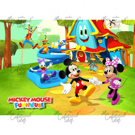 Cukortészta nyomtatott Mickey Mouse Club Mickey Mouse 2. modell, A4 - Cukrászda Istet