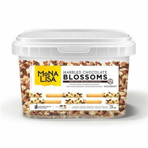 Decorations White and Dark Chocolate Blossom Dou Mona Lisa, 1 kg