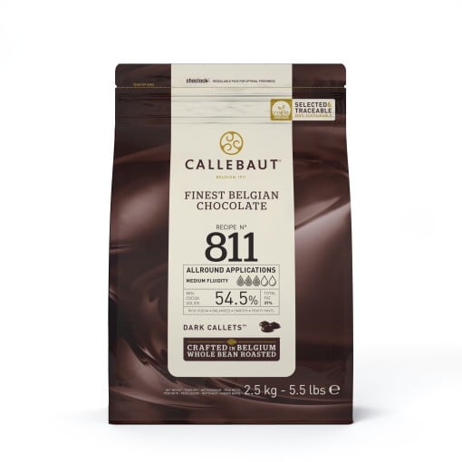 Étcsokoládé cseppek 54,5% Barry Callebaut, 2.5 kg