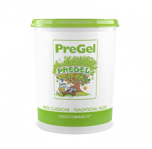 Fagylalt/kávé ízesítésű paszta, fehér csokoládé pregél, 5 kg