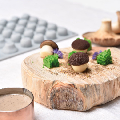 Forma Silicon Gourmand Ciupercute 2.8 x 2.9 x H 2.7 cm, 40 cavitati