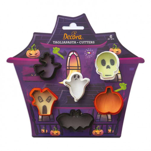 Műanyag vágók Halloween Halloween R 3 - 4 x H 2,2 cm, 6 db