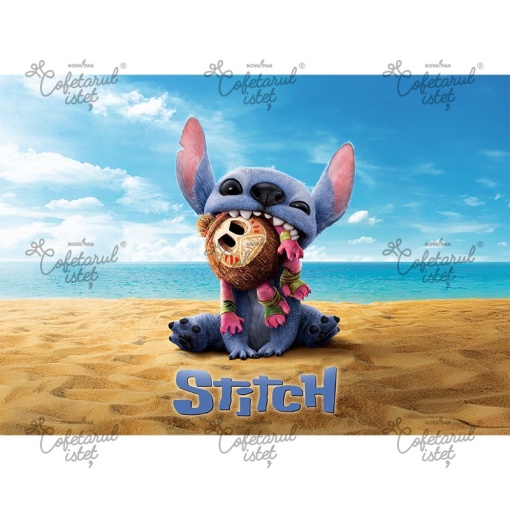 Pasta Zahar imprimata Lilo&Stitch Model 5, A4 - Cofetarul Istet