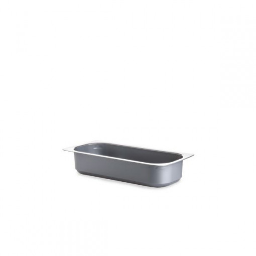 Plastic Ice Cream Tray 2.5 L, 34.6 x 16.5 cm x H 7 cm, Grey, Set 120 pcs