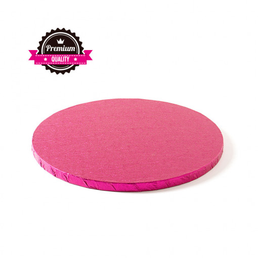 Platou Tort Rotund Fucsia, Ø 30 x H 1.2 cm