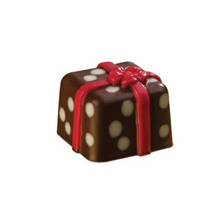 Polikarbonát forma Polikarbonát díszdoboz 28 db csokoládé praliné, 2,6 x 2,6 x H 2 cm, 11 gr.