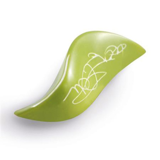 Polycarbonate mould 16 Praline Waves, 2.7 x 5.9 x H 1.7 cm, 27.5x17.5 cm, 7.9 gr