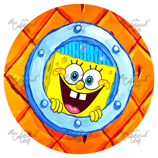 Printed Sugar Paste SpongeBob SpongeBob Model 4, Ø 20 cm - Confectioner Istet