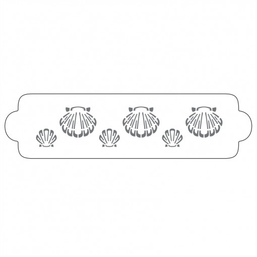 *Sablon Lateral Decor Marin Shells, 34 x 9 cm