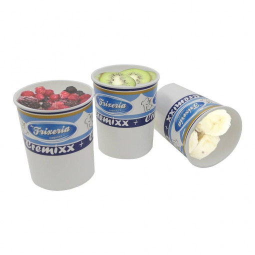 Set of 572 Plastic Cups with Lid for FRIX AIR Professional Machine