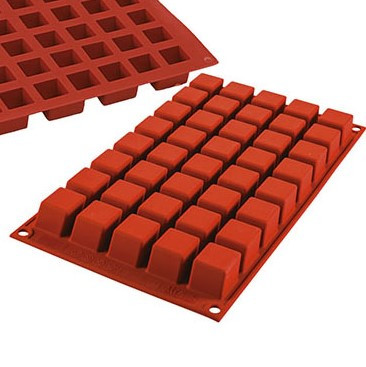 Silicon Cub mould 2.4 x 2.4 x h 2.4 cm, 40 cavities (SF263)