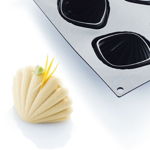 Silicone mould Calypso 7.9 x 5.9 x H 5.45 cm, 6 cavities, 100 ml