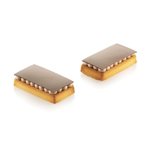 Silicone Rectangle Single Serving Silicone Mould 8.7 x 4.8 x H 1.5 cm, 36 cavities, 61 ml (SQ095)