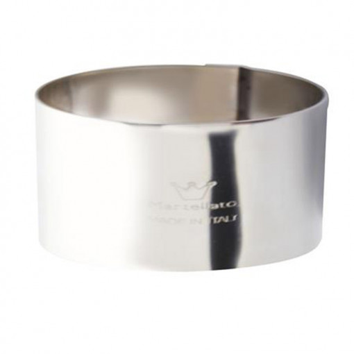 Stainless steel round Ø 18 x H 6 cm