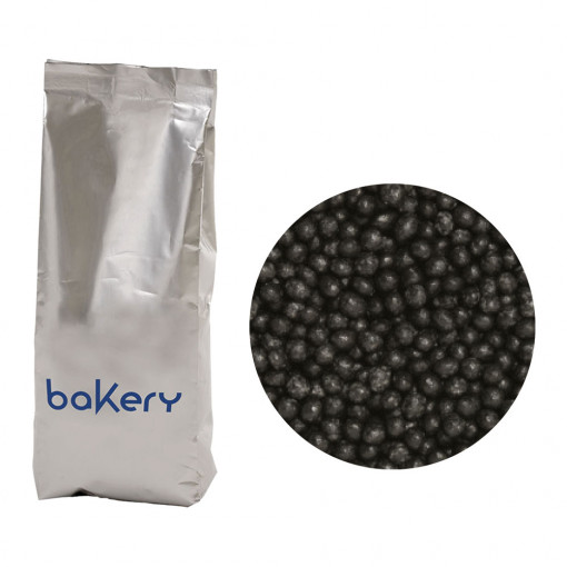 Sugar Pearls Black Sidefat Ø 1.5 mm, 1 Kg