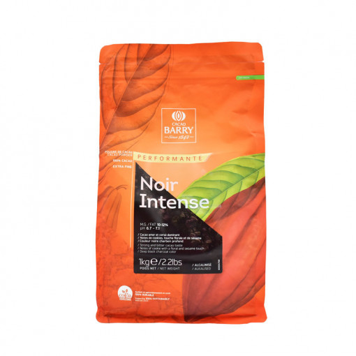 Алкално какао Black Intense Barry Callebaut 10-12% какаово масло, 1 кг