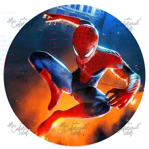 Захарна паста с печат SpiderMan Model 2, Ø 20 cm - Сладкарски изделия