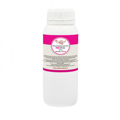 Оцветители за храни Оцветител за храни - червен (M) азо, 500 ml