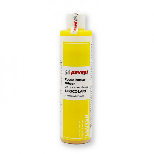 Оцветител за храни с какаово масло без Е171, Lamai Yellow, 200 gr