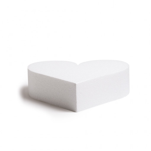 Полистиренова форма за сърце R 25 x H 7,5 cm
