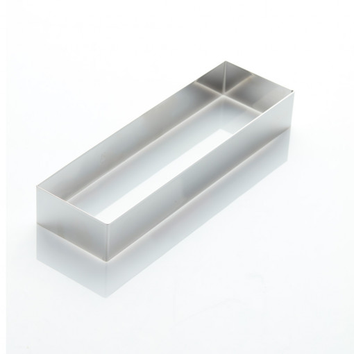 Правоъгълен клон от неръждаема стомана 27 x 8 x H 4 cm