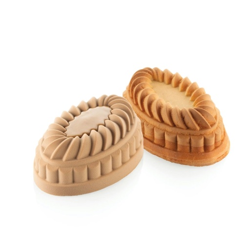 Силиконова форма за торта Pleincoeur Oval 17,6 x 10,4 x H 6 cm, 665 ml - Img 1
