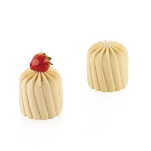 Силиконова форма Harmony Ø 6 x H 6,7 cm, 8 кухини x 150 ml - Img 1