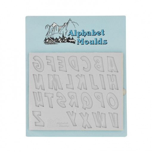 Силиконови формички Alphabet Style Alphabet Stripes H 2,3 cm