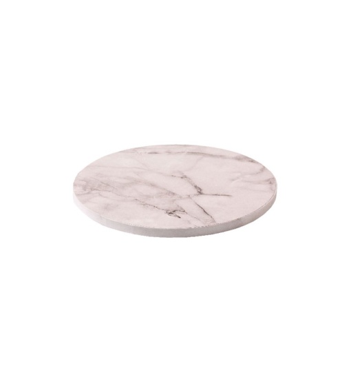 Чиния за торта с бял мраморен модел, Ø 30 x H 1,2 cm