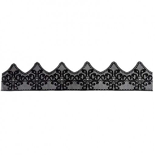 Ядлива дантела за декорация Black 37.5 x 7.5 cm, Модел 3