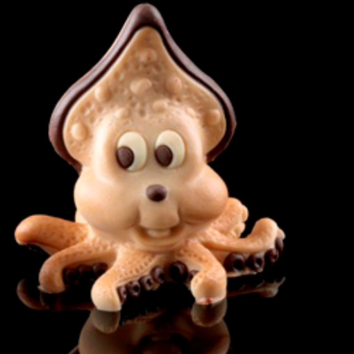 3D силиконова форма за пиле от сепия, Ø 6,5 x H 7 cm