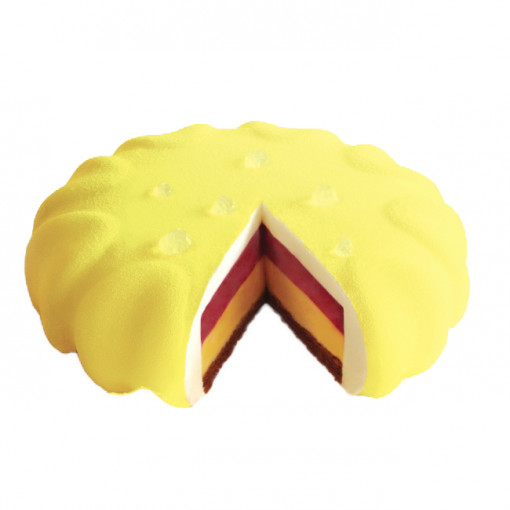 3D Силиконова форма за торта 3D Petal Ø18xH4.7cm