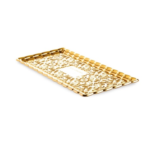 Arany téglalap alakú tálca Display 35 x 15 cm, 25 db-os készlet