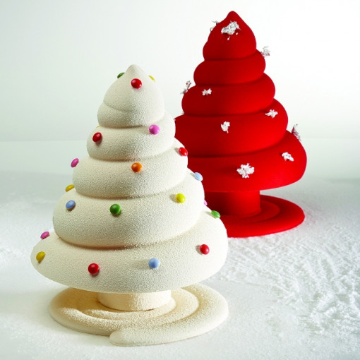 Brad Craciun Spirala 3D, Ø16xh21cm - Kit Matrite Plastic 2 Subiecte