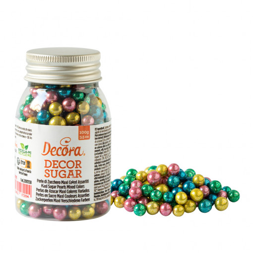 ColourMix Metallic Sugar Pearls Ø 7 mm, 100 gr