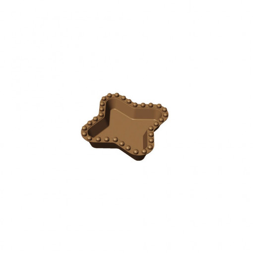 Cookmatic mould Cookmatic Model H Scalloped Profile, 4.7 - 6.2 x 4.7 - 6.2 x H 1.8 cm, 16 cavities