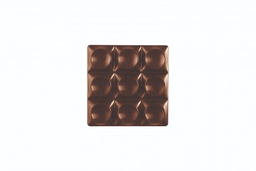 Csokoládétáblák 7 x 7 x H 1,05 cm - Lego Mini polikarbonát forma, 6 üreggel