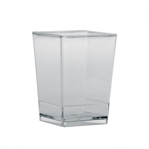 Cube 120 ml glass, 5 x 5 x H 7 cm, Set 100 pcs