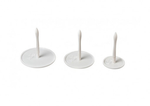 Cuie műanyag virág formázó tányér, R 4 / 5,5 / 6,5 cm, 3 db-os szett