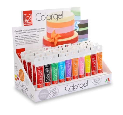 Food Colouring Gel Set, 40 pcs x 20 gr