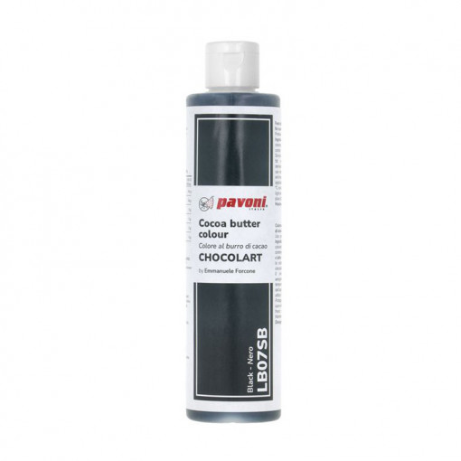 Food Colouring with Cocoa Butter without E171, Black, 200 gr