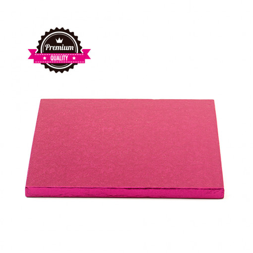 Fuchsia Square Cake Dish, 30 x 30 x H 1.2 cm
