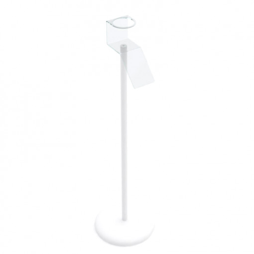 Hol Holder for Hygienising Bottle Ø 7.5 cm, Transparent Plexiglas, H120 cm